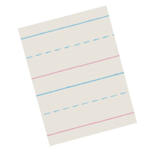 [ZP2611 PAC] Pacon® Zaner‑Bloser™ Newsprint Handwriting Paper — Grade 1, 10.5" × 8", 500 Sheets