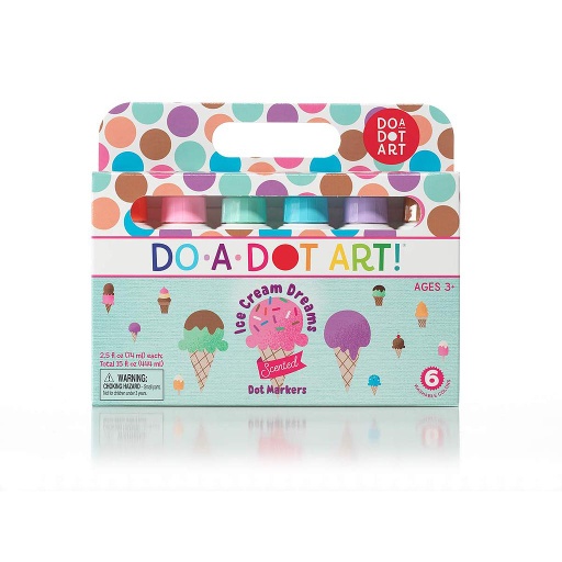 [203 DOT] 6ct Ice Cream Dreams Scented Do A Dot Paint Markers