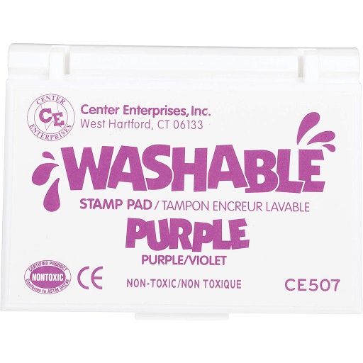 [10046 CE] Ready2Learn™ Washable Stamp Pad, Purple,3-3/4" x 2-1/4", Single pad 