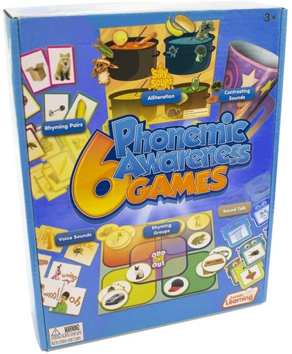 [409 JL] Junior Learning® 6 Phonemic Awareness Games, Phase 1 (JRL409)