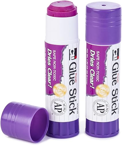 [95630 CLI] 12ct Purple 1.30oz Glue Sticks Pack