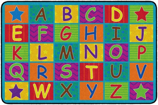 Cheerful Alphabet Area Rug