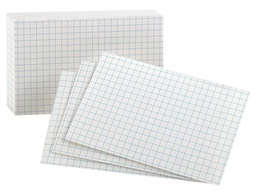 [02035EE ESS] 100ct Oxford Graph Index Cards