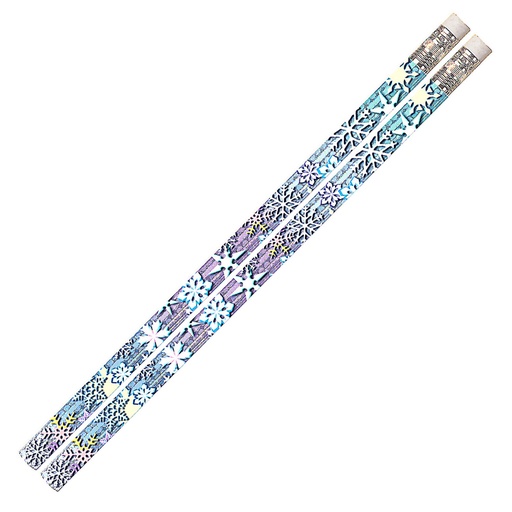 [D1063 MSG] Musgrave® Snowflake Glitters Pencils — #2 HB, 12/Pack
