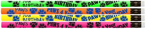 [D2571 MSG] 12ct Paws 4 Your Birthday Pencils