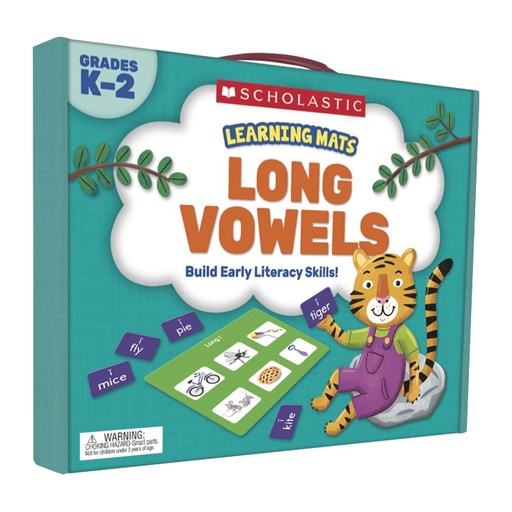 [823959 SC] Scholastic Teaching Resources® Learning Mats: Long Vowels — Hands‑On Phonics Kit