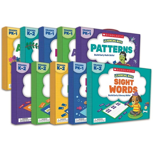 [833543 SC] Scholastic Learning Mats Set of 10