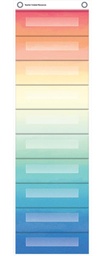 [20842 TCR] Watercolor 10 Pocket File Storage Pocket Chart