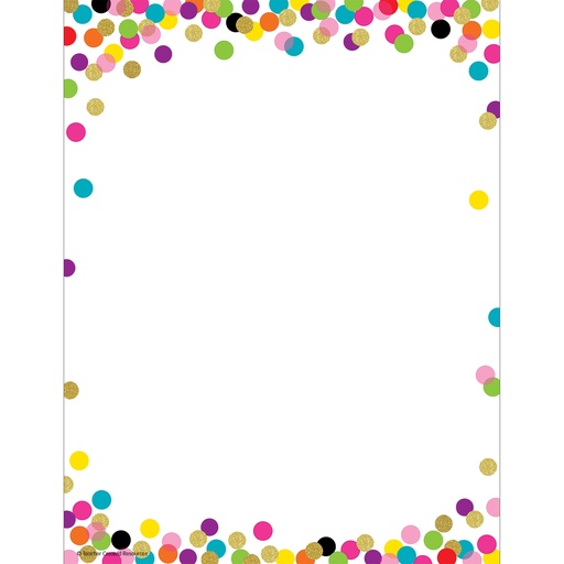 [2735 TCR] Teacher Created Resources® Confetti Computer Paper, 50 Sheets, 8 1/2" x 11", 50 sheets
