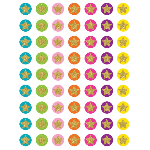 [3602 TCR] Teacher Created Resources® Confetti Stars Mini Stickers, 378/Pack, ½"