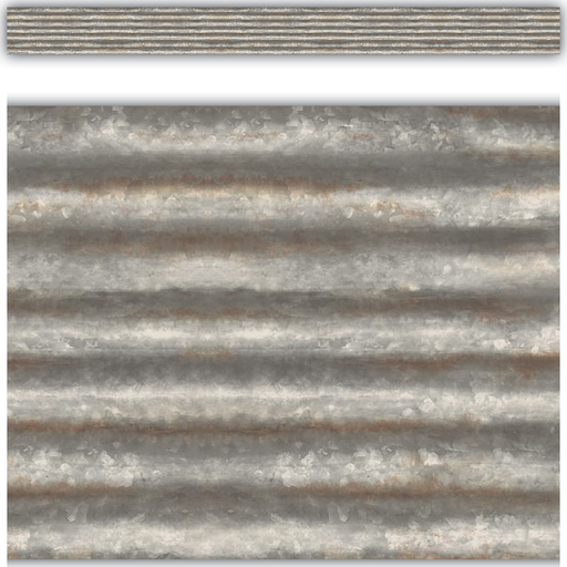 [3428 TCR] Corrugated Metal Straight Border