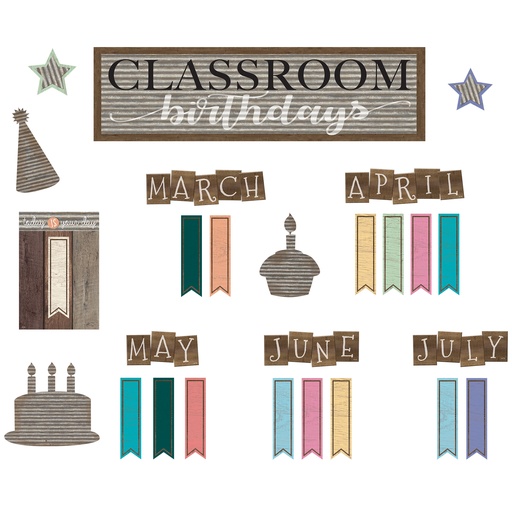 [8817 TCR] Home Sweet Classroom Happy Birthday Mini Bulletin Board Set