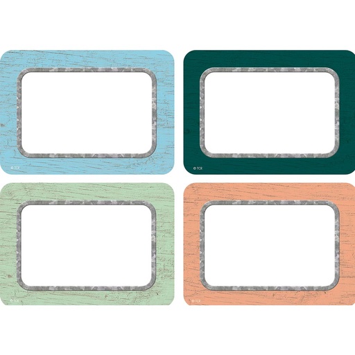 [8818 TCR] Painted Wood Name Tags/Labels - Multi-Pack