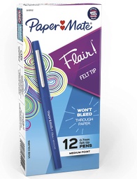[8410152 SAN] Blue Medium Paper Mate Flair Pen        Each