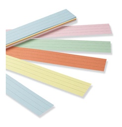 [5165 PAC] 100ct 3x24in Assorted Color Sentence Strips Pack