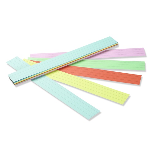 [5165 PAC] 100ct 3x24in Assorted Color Sentence Strips Pack