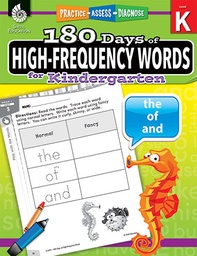 [51633 SHE] 180 Days of High Frequency Words Grade K
