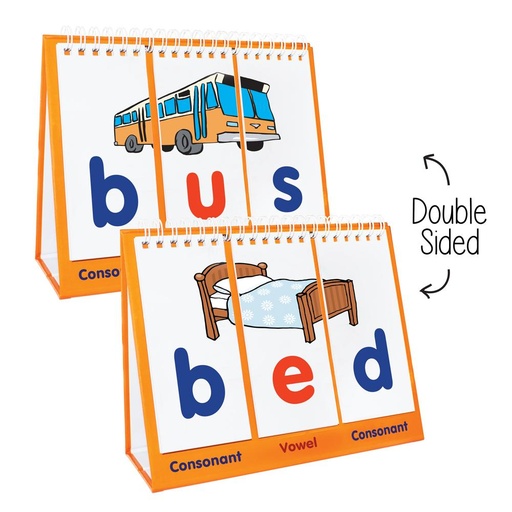 [467 JL] Junior Learning® CVC Flips — Early Word‑Building Flip Stand