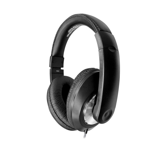 [ST1BK HE] HamiltonBuhl® Smart‑Trek™ ST1BK Headphones — Durable Over‑Ear with Volume Control