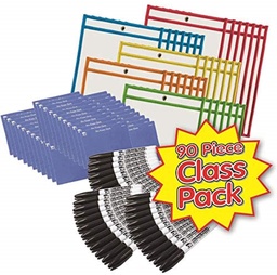 [29190 CLI] 30ct Dry Erase Pocket Class Pack