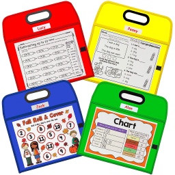 [40210 CL] School To Home Dry Erase Pockets