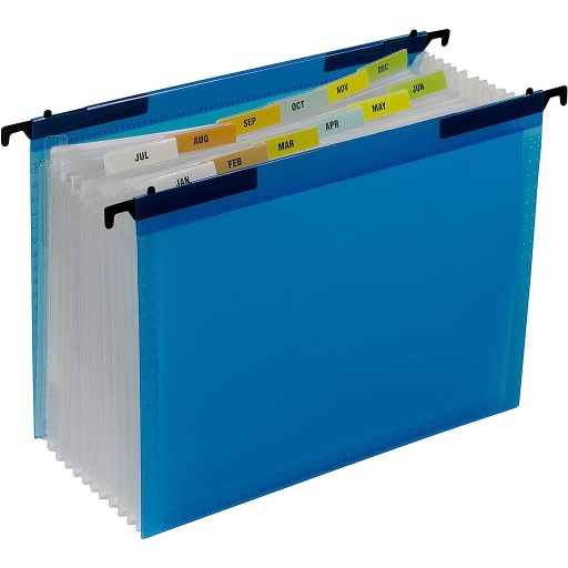 [58215 CL] 13 Pocket Expanding File with Hanging Tabs
