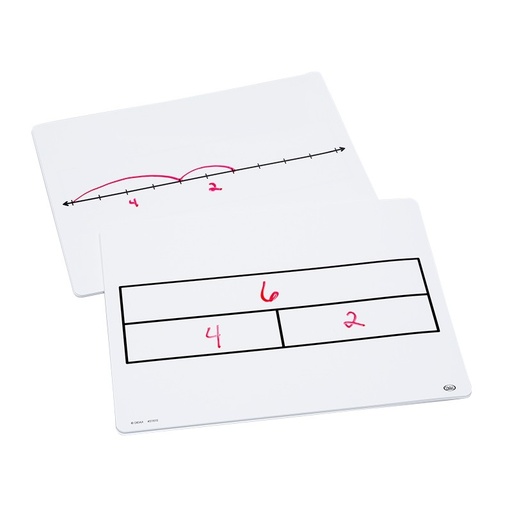 [211012 DD] 10ct Write-On/Wipe-Off Part-Part-Whole/Number Line Mats
