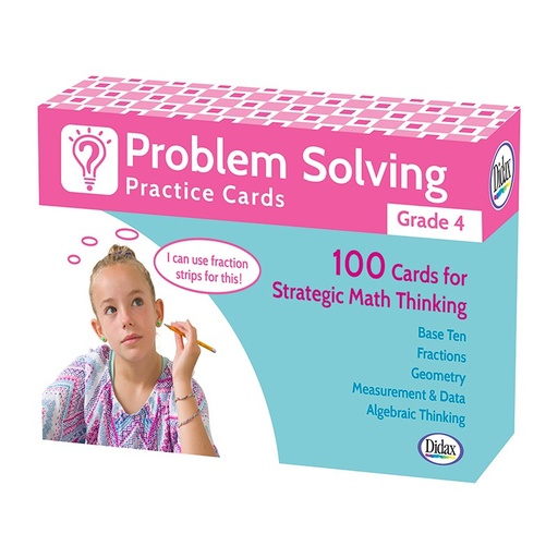[211280 DD] Problem Solving Practice Cards Grade 4