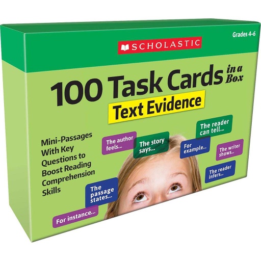 [855265 SC] 100 Task Cards in a Box: Text Evidence