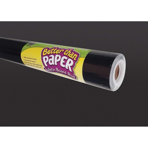[6326 TCR] Teacher Created Resources Better Than Paper Black, 4' × 12', Pack of 4