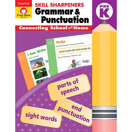 [9949 EMC] Skill Sharpeners Grammar and Punctuation Grade PreK Activity Book