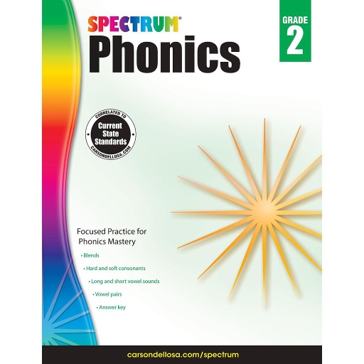 [704605 CD] Spectrum Phonics Workbook Grade 2 Paperback
