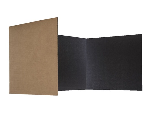 [18222 FS] 24ct Black 12" Corrugated Paper Study Carrel