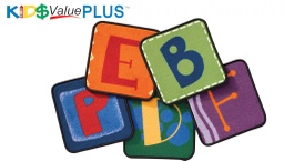 [3826 CFK] Toddler Alphabet Blocks Seating Kit Primary Set of 26, 14&quot; Squares