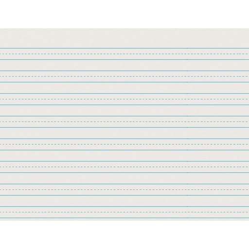 [2637 PAC] Pacon® Gr 3 Skip‑A‑Line Ruled Newsprint (Long), 11" x 8 1/2", 500 sheets