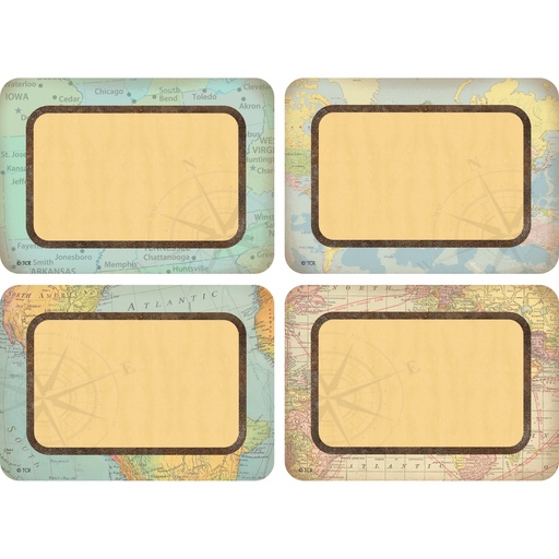 [8574 TCR] Travel The Map Name Tags Labels