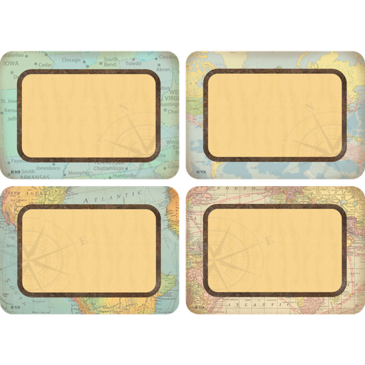 [8574 TCR] Travel The Map Name Tags Labels