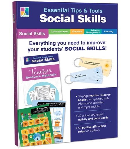 [849001 CD] Essential Tips & Tools Social Skills Classroom Kit Grade PK 8