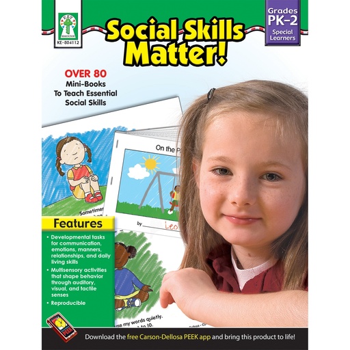 [804112 CD] Social Skills Matter! Resource Book Grade PK 2