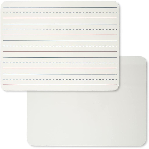 [35030 CLI] 12ct Two Sided Lined & Plain Dry Erase Lapboard Class Pack