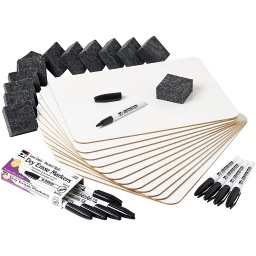 [35040 CLI] 12ct Two Sided Plain &amp; Plain Dry Erase Lapboard Class Pack