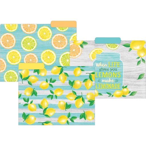 [8542 TCR] Lemon Zest File Folders (8452 TCR)