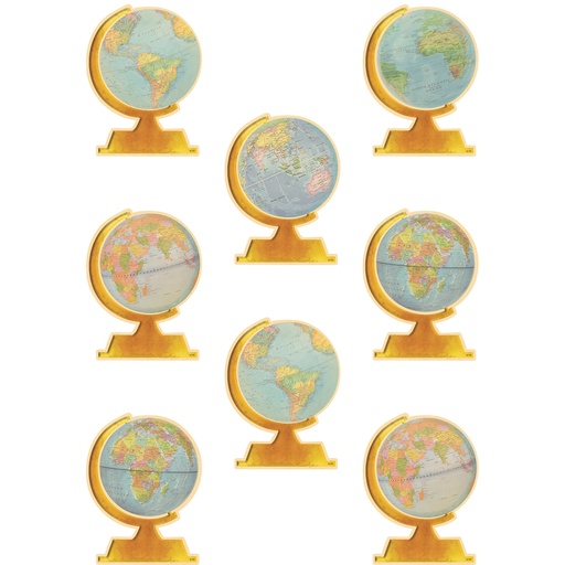 [8641 TCR] Travel the Map Globes Accents