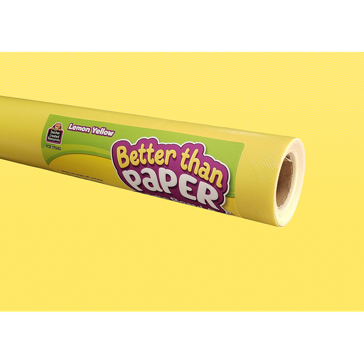 [32350 TCR] Teacher Created Resources® Better Than Paper® Lemon Yellow Bulletin Board Roll Pack of 4