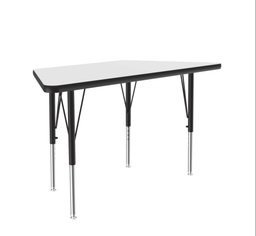 [A2448DETRP80 COR] 24&quot; x 48 Trapezoid Dry Erase Top High Pressure Activity Table