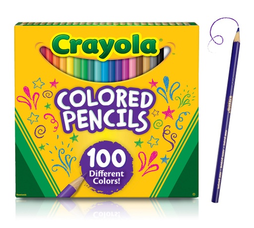 [688100 BIN] 100ct Crayola Colored Pencils Easel Box