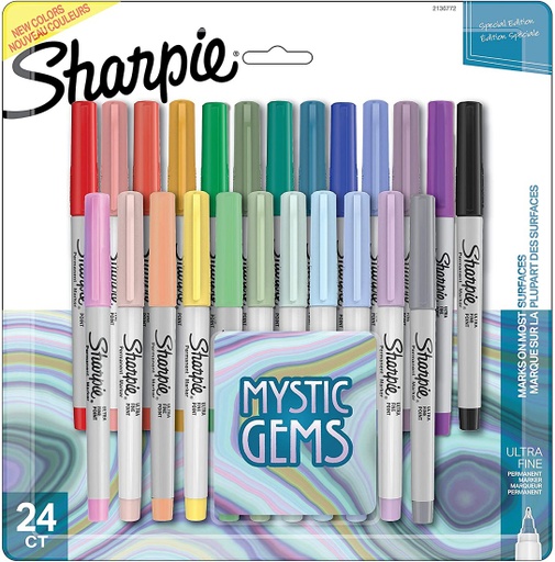 [2136772 SAN] Sharpie® 24ct Sharpie Mystic Gems Ultra Fine Point Permanent Markers 