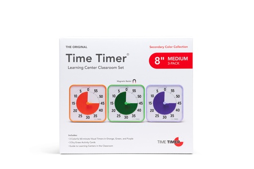 [TT08BSEC3 TT] 8" Time Timer Secondary Learning Center Classroom Set
