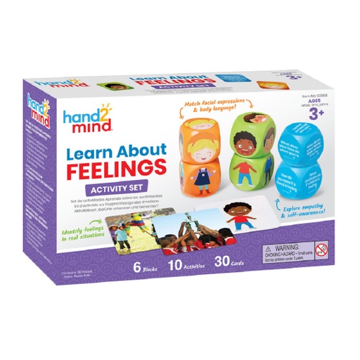[92868 H2M] hand2mind® Learn About Feelings Activity Set — Hands-on social-emotional learning kit that helps children identify, talk about, and manage emotions