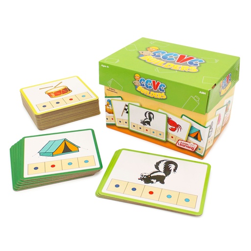 [684 JL] Junior Learning® CCVC Builders — 26 self‑checking word‑building cards